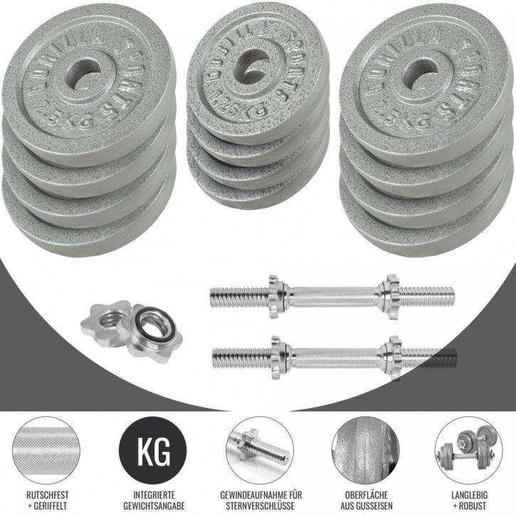 gyronetics-e-series-langhantel-set-gusseisen-100-kg-sternverschluss image 3