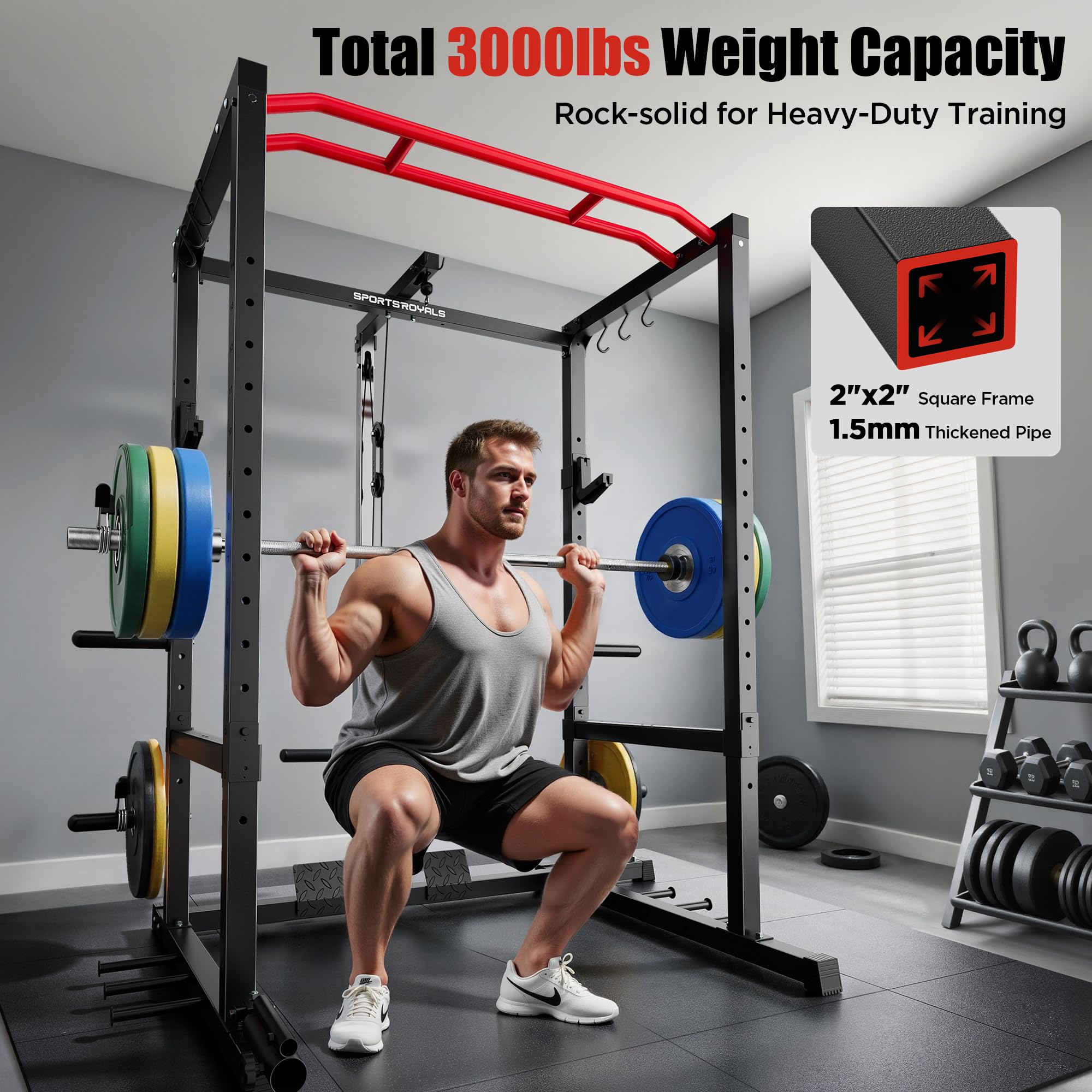 sportsroyals-power-cages-power-rack-k-fig-rot-544-kg-tragkraft image 2