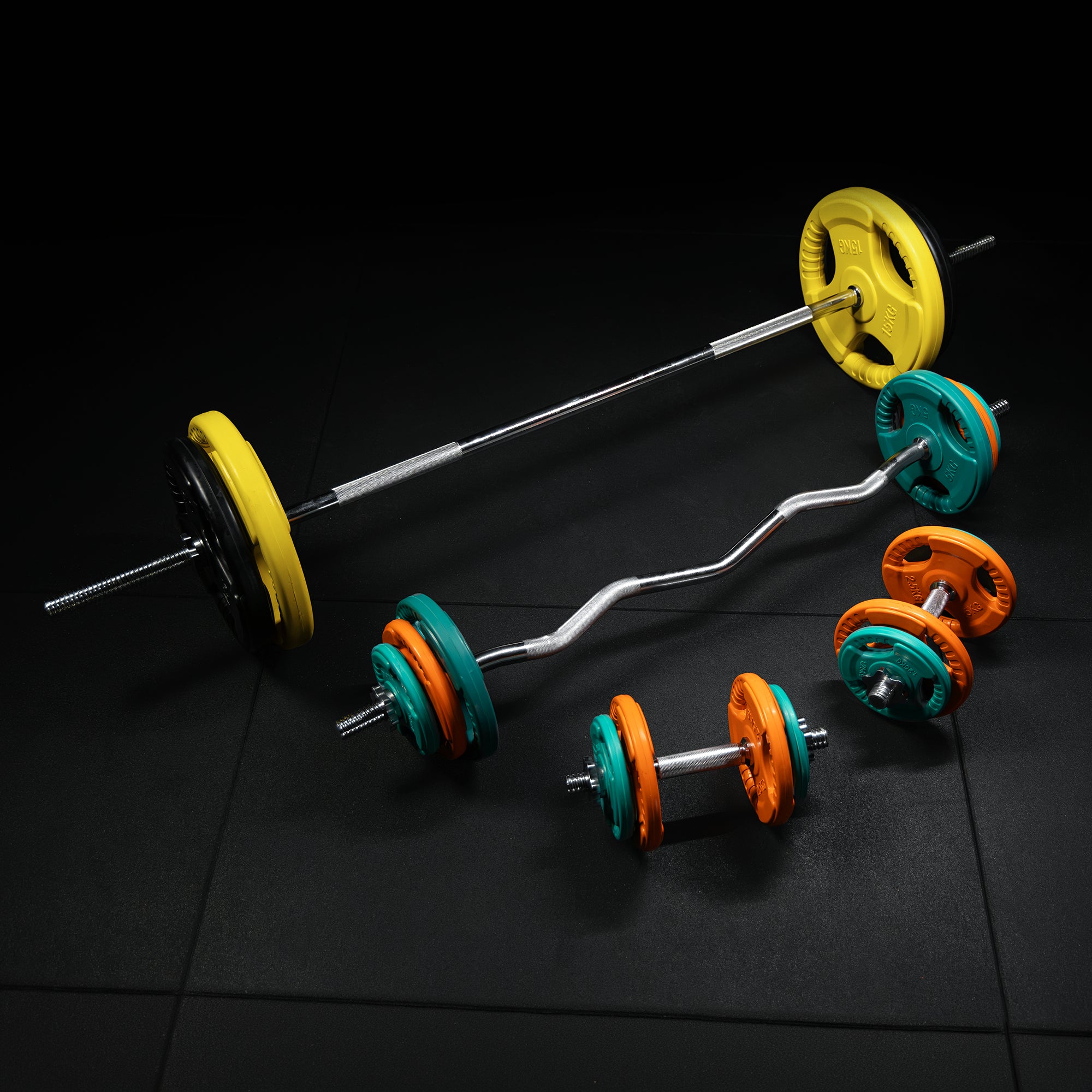 gyronetics-e-series-hantelset-gummi-gripper-108-kg image 3