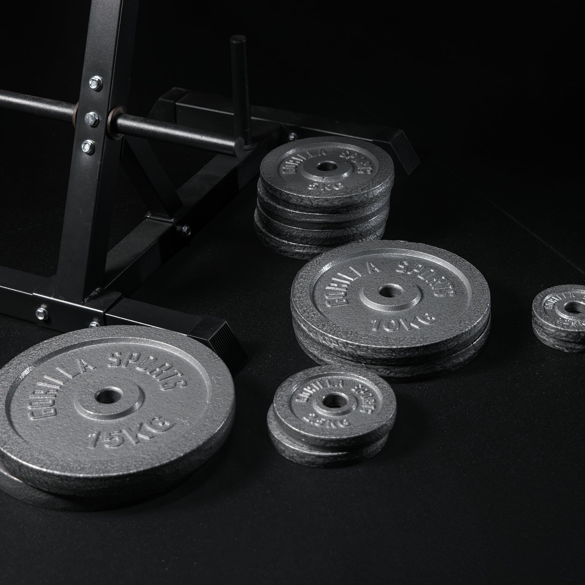 gyronetics-e-series-hantelscheiben-set-gusseisen-77-5-kg-mit-st-nder image 5