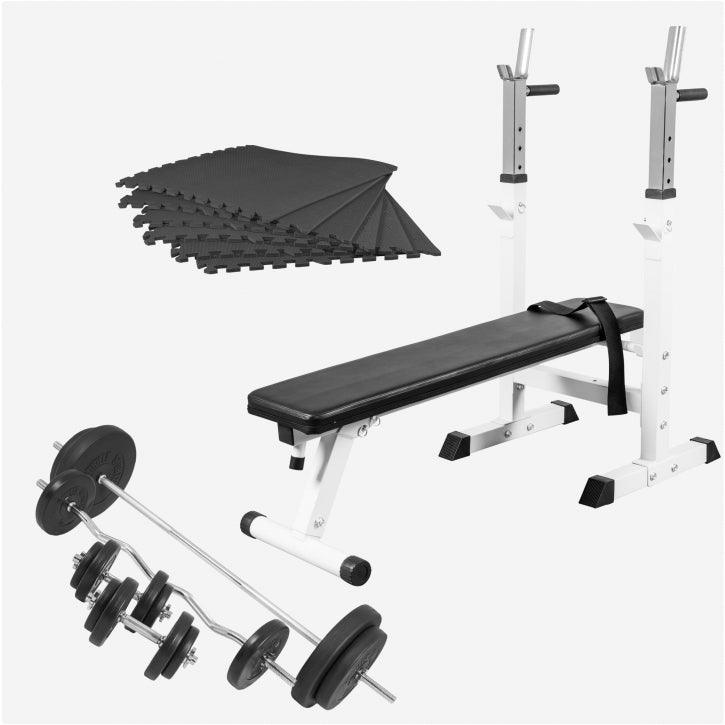 gyronetics-e-series-hantelbank-mit-ablage-komplettset-100-kg-schwarz image 7