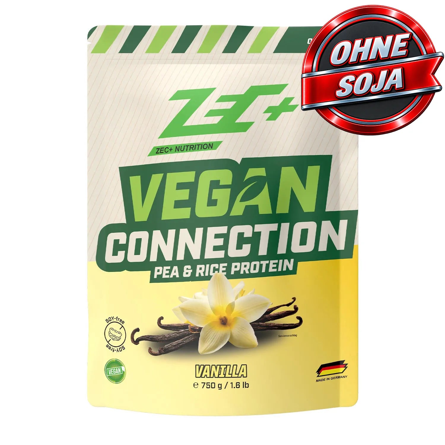zec-vegan-connection-protein-750g-erdbeere-pflanzlich image 1