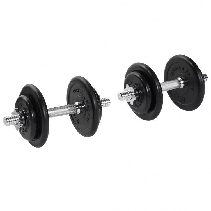 gyronetics-e-series-kurzhantelset-gummi-20-kg-sternverschluss image 1