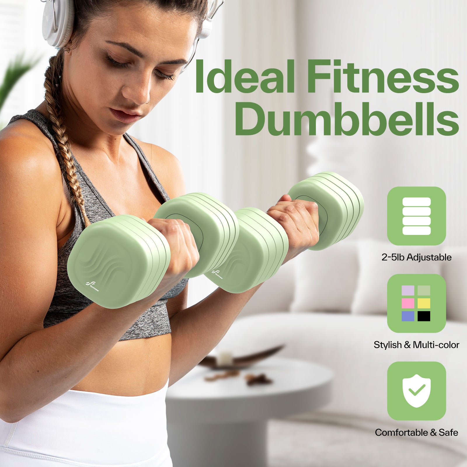 sportneer-dumbbells-pro-5lb-verstellbare-hantel-twilight-black image 4