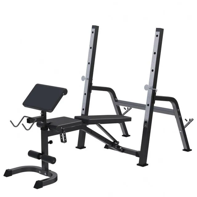 gyronetics-e-series-schr-gbank-hantelbank-schwarz-mit-ablage image 1