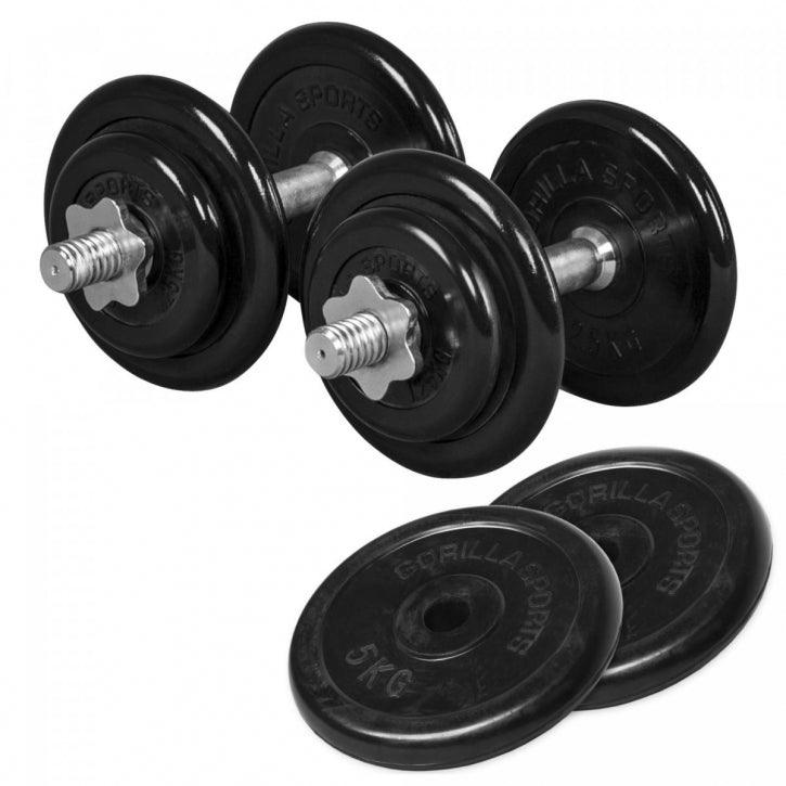 gyronetics-e-series-kurzhantel-set-gummi-30-kg-sternverschluss image 1