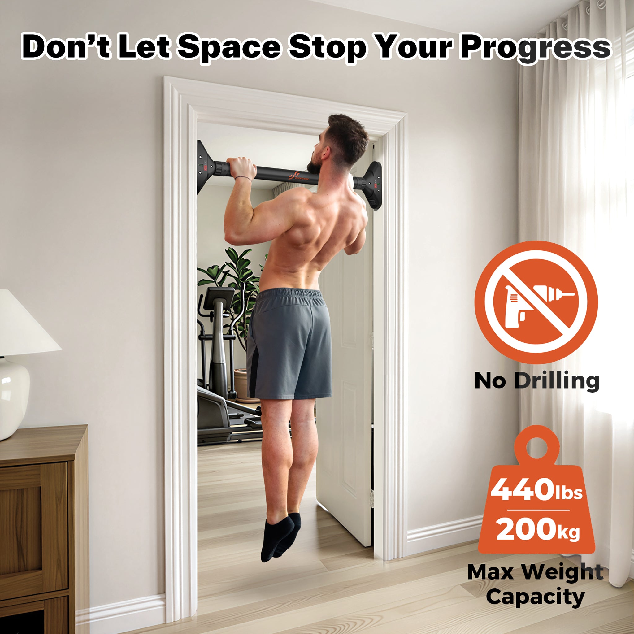 sportneer-pull-up-resistance-klimmzugstange-t-r-black-ohne-bohren image 3