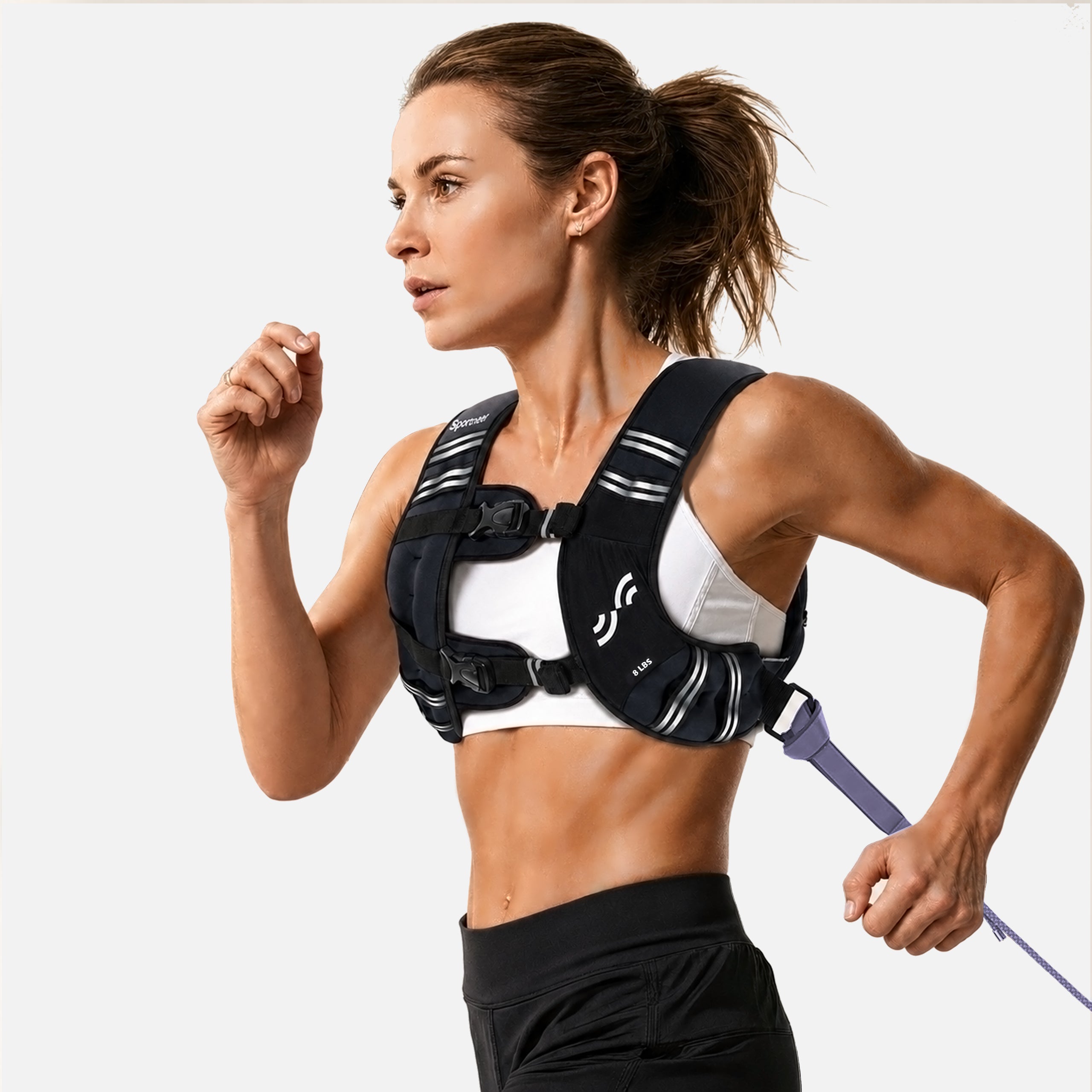 sportneer-wearable-weights-gewichtsweste-8-lbs-schwarz-reflektor image 3