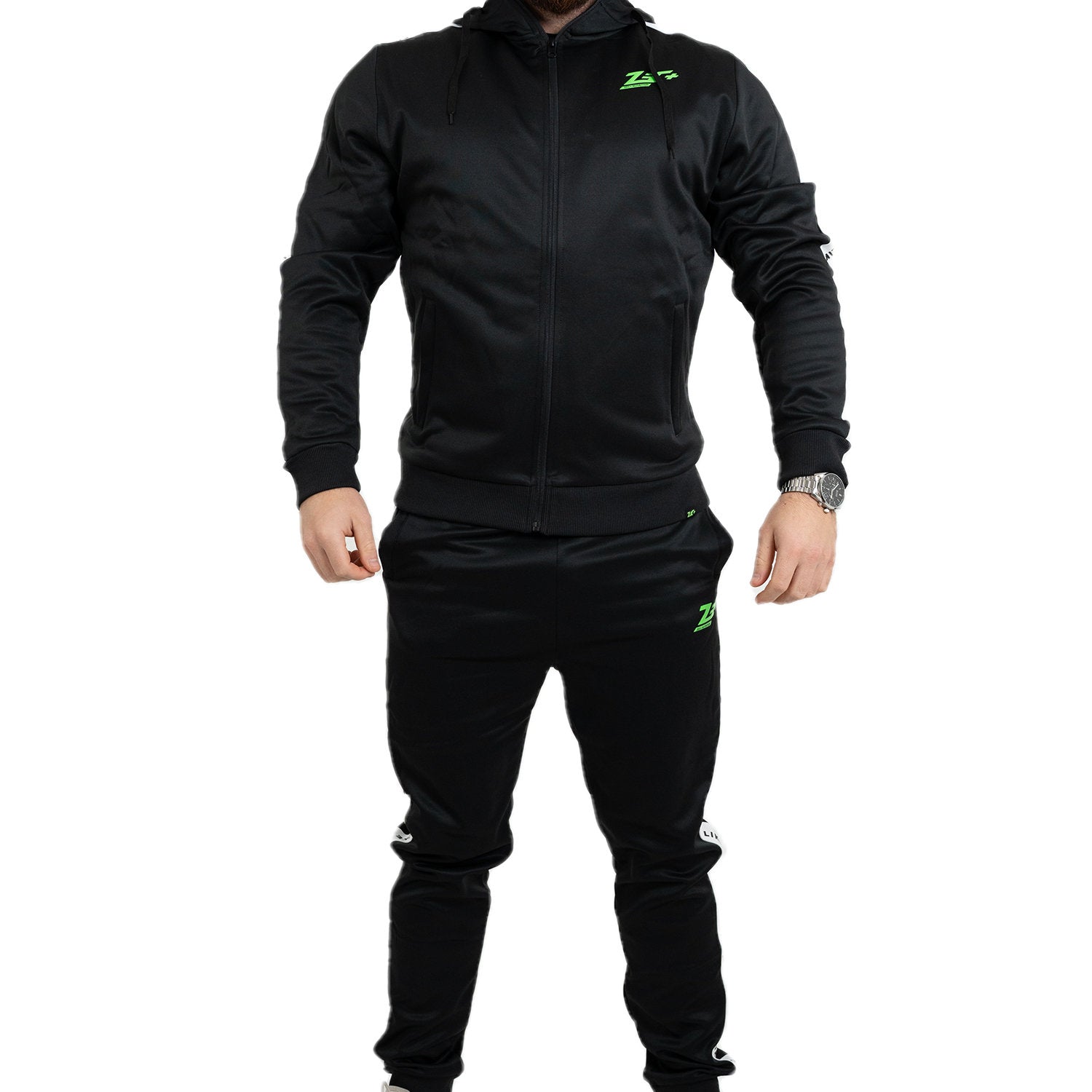 zec-plus-vibes-anzug-black-trainingsanzug-polyester-herren image 1