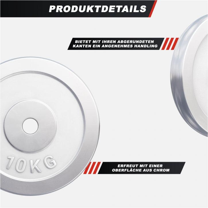 gyronetics-e-series-hantelscheibe-chrom-5-kg-gewichtsscheibe-30mm image 4