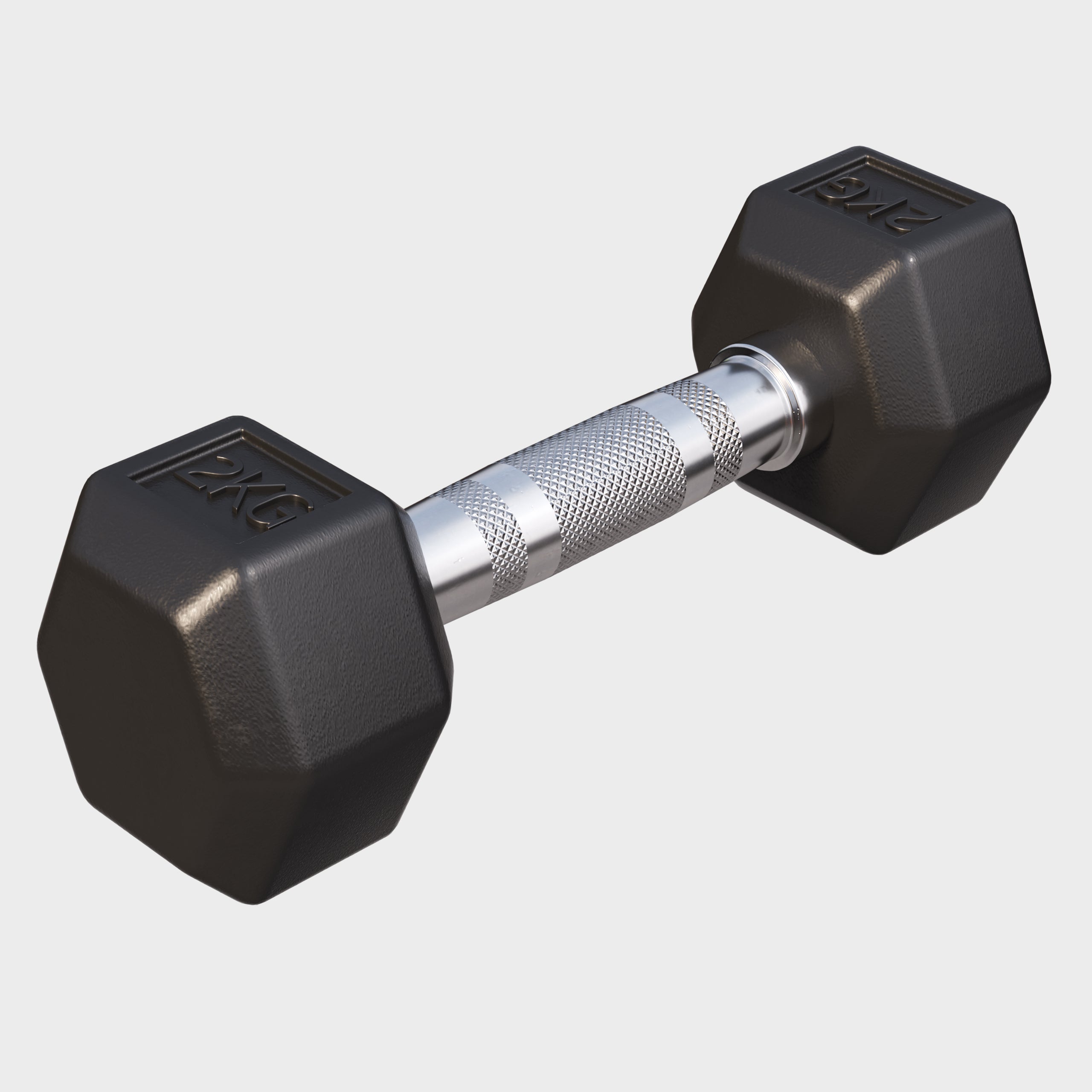 gyronetics-e-series-hexagon-kurzhantel-10-kg-gummi-chromgriff image 4