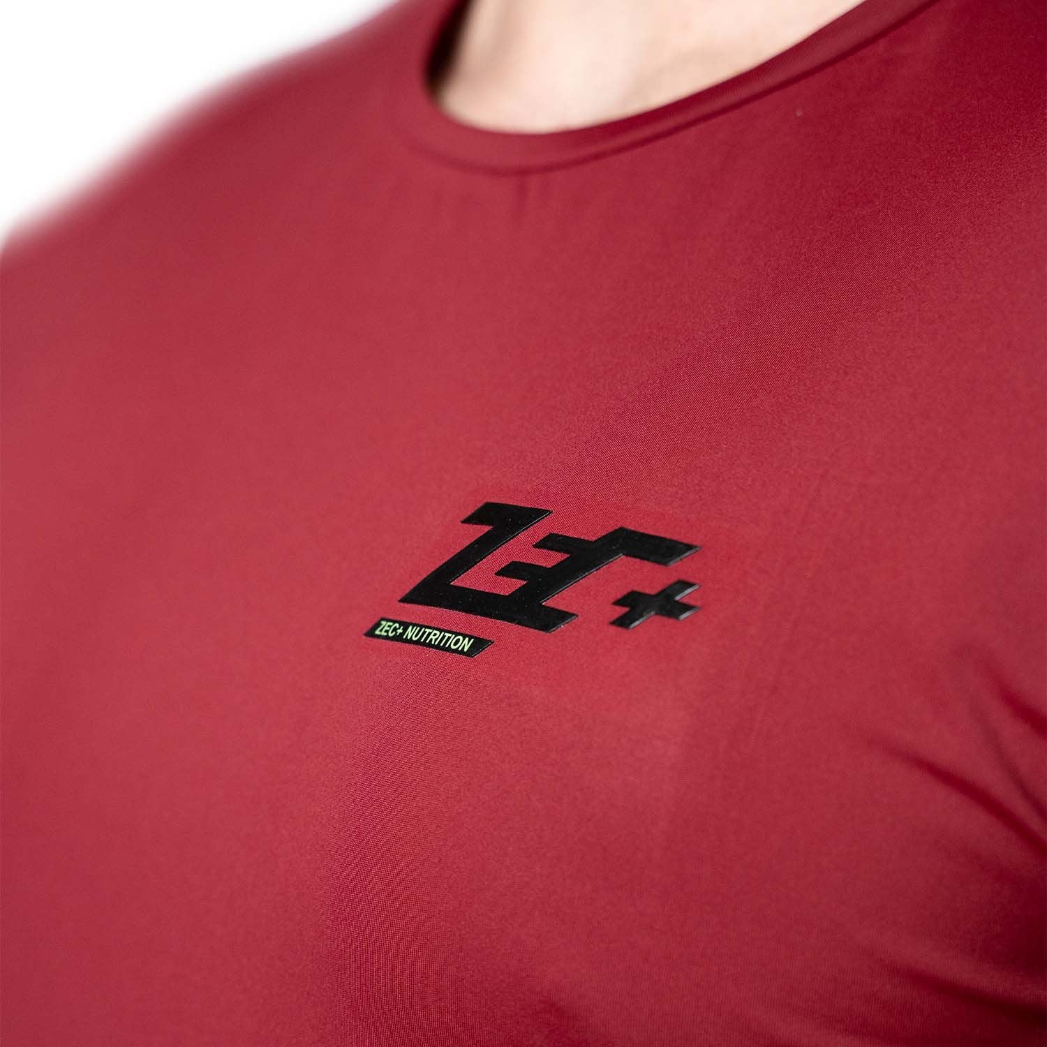 zec-vibes-t-shirt-herren-polyester-in-burgundy image 4