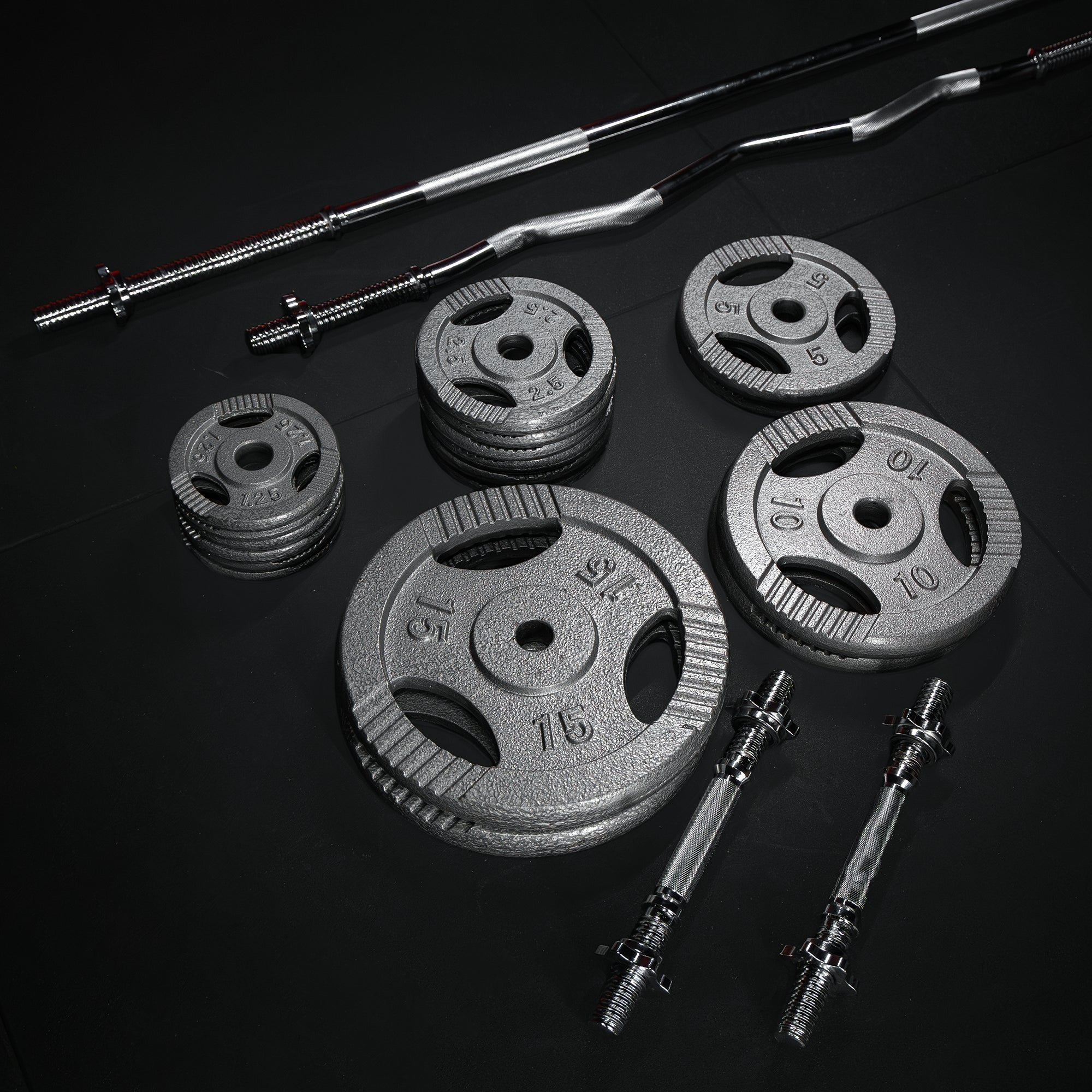 gyronetics-e-series-langhantel-set-gusseisen-108-kg-gripper image 4