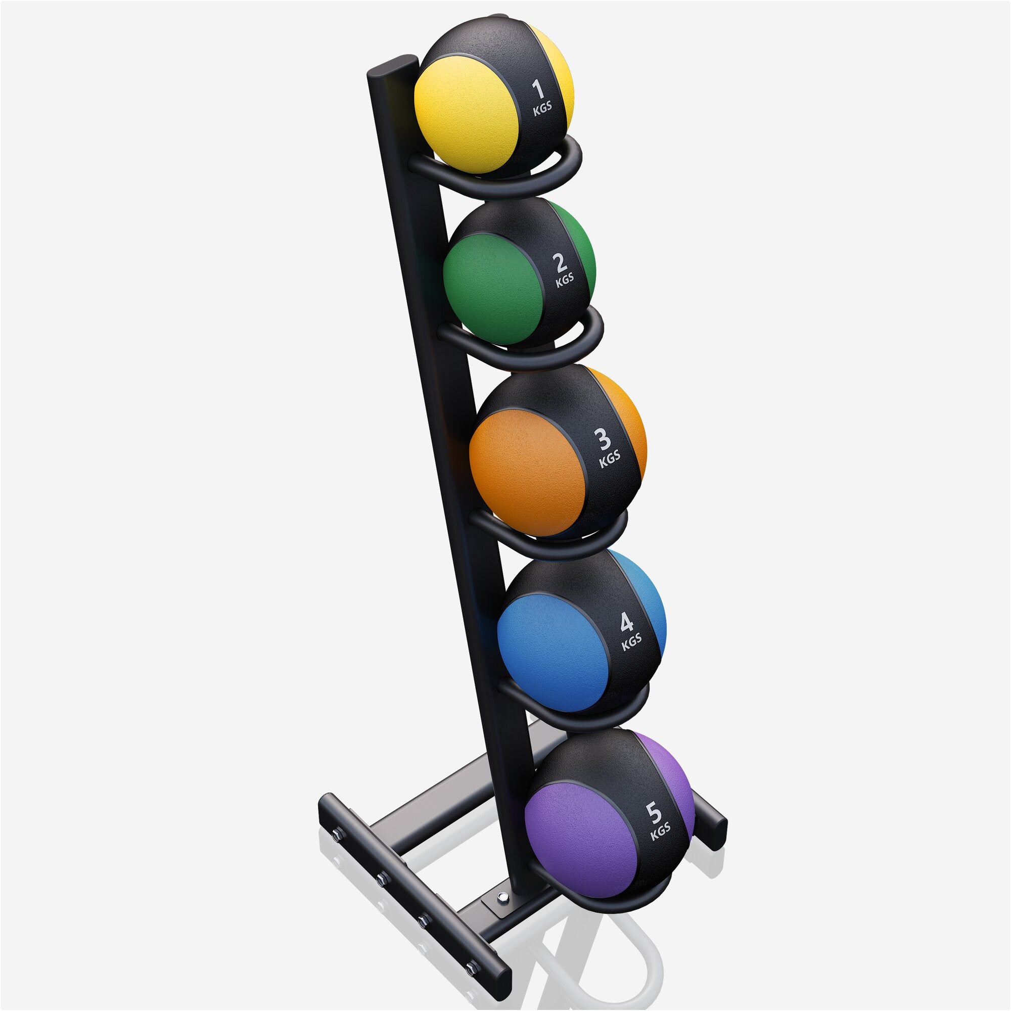 gyronetics-e-series-medizinball-set-gummi-1-5-kg-mit-st-nder image 2