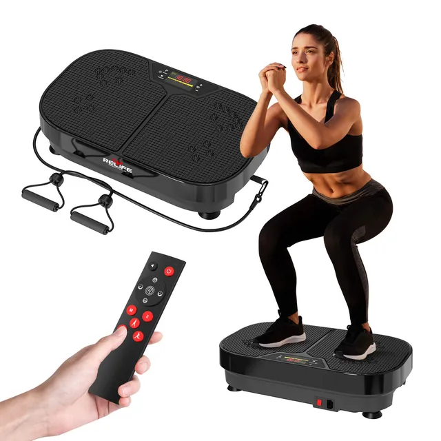 relife-vibration-plate-vibrationsplatte-schwarz-mit-b-ndern image 1