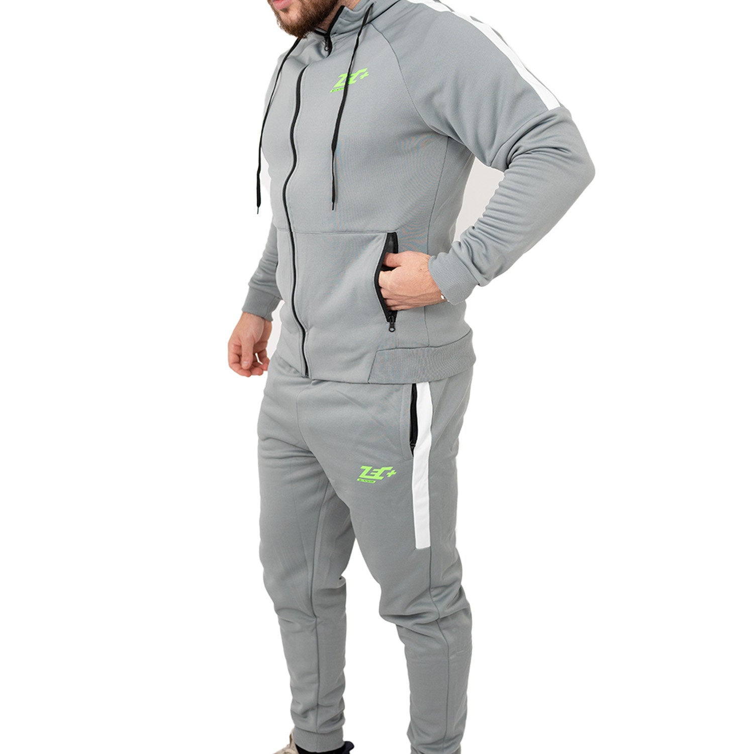 zec-passion-tracksuit-trainingsanzug-grau-set-polyester image 3