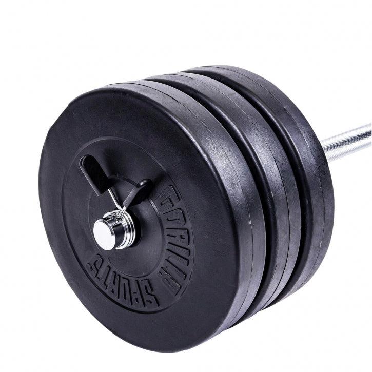 gorilla-sports-e-series-langhantel-set-38-kg-kunststoff-hantelset image 5