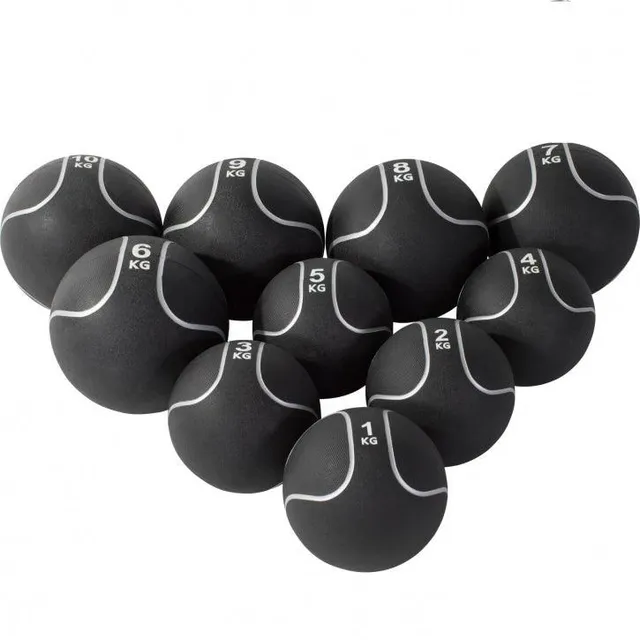 gyronetics-e-series-medizinball-1-kg-gummi-schwarz image 1