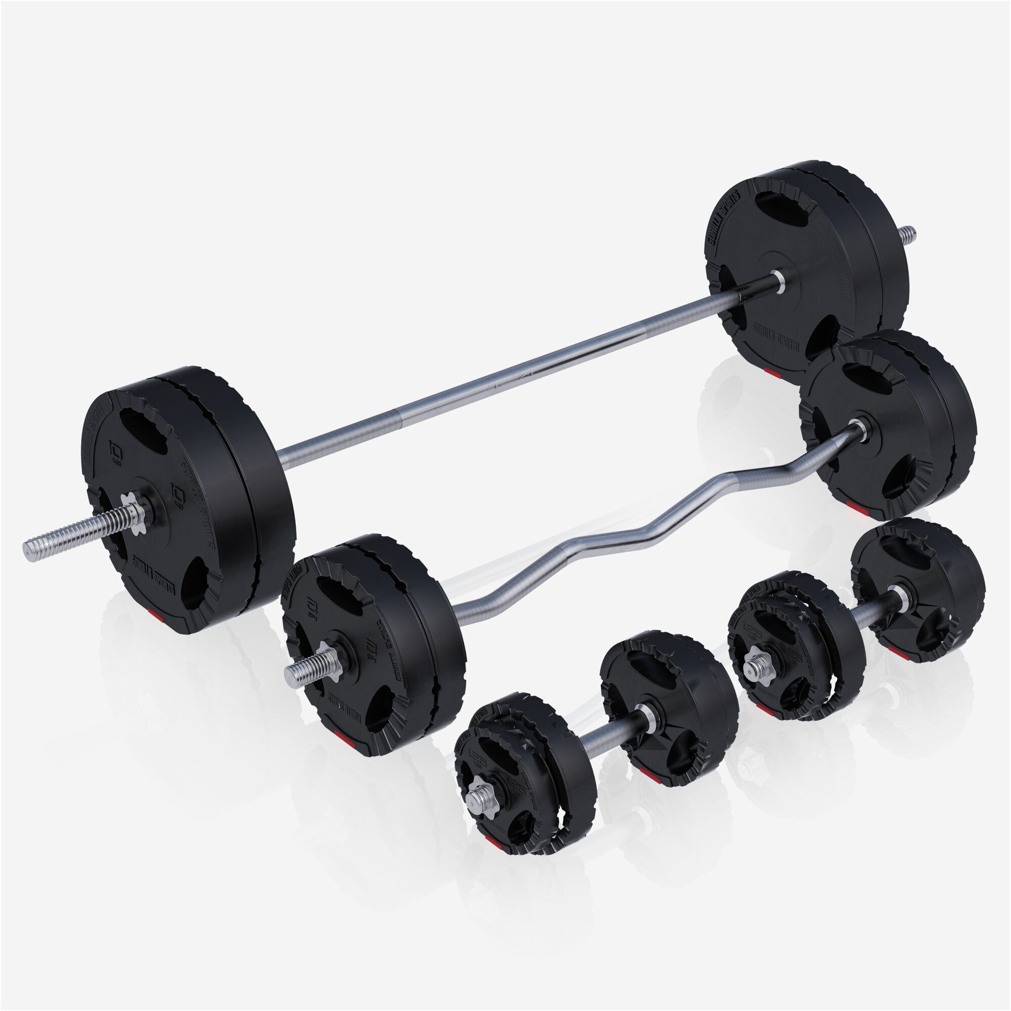 gyronetics-e-series-kraftstation-universal-100-kg-hantelset-schwarz image 4
