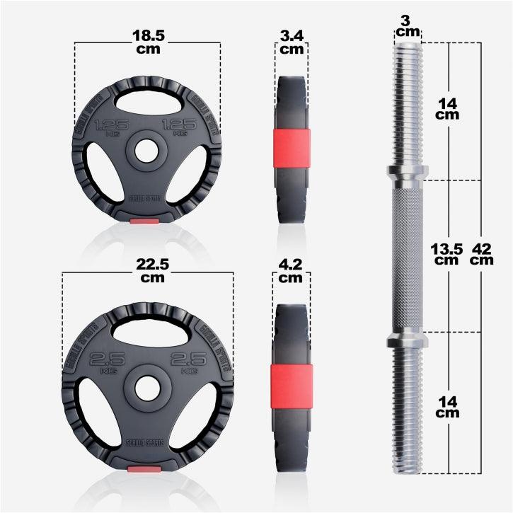 gyronetics-e-series-kurzhantel-set-30-kg-kunststoff image 6