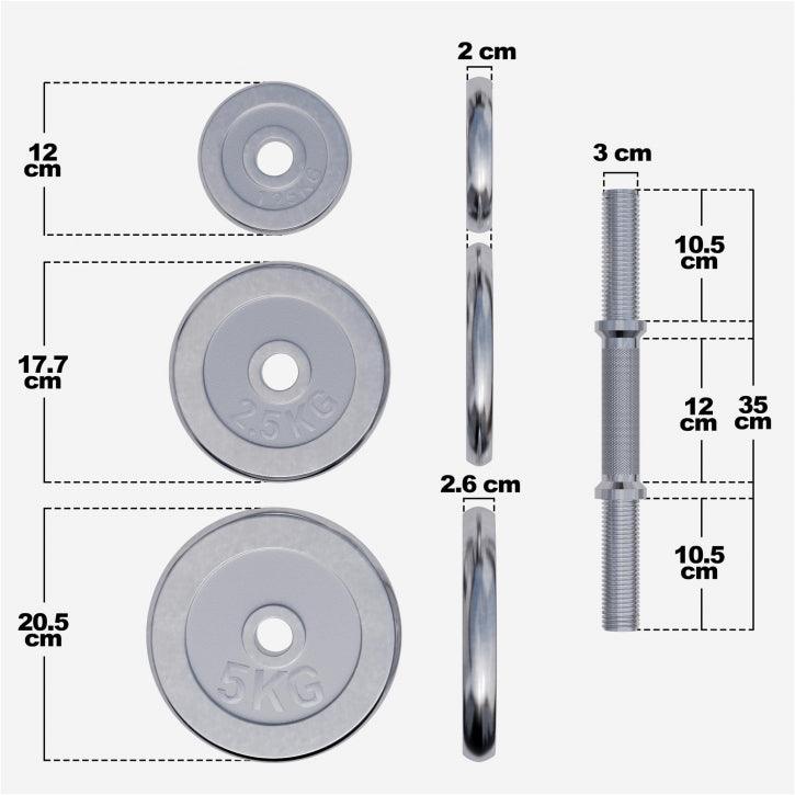 gyronetics-e-series-kurzhantel-set-chrom-30-kg-sternverschluss-2 image 7