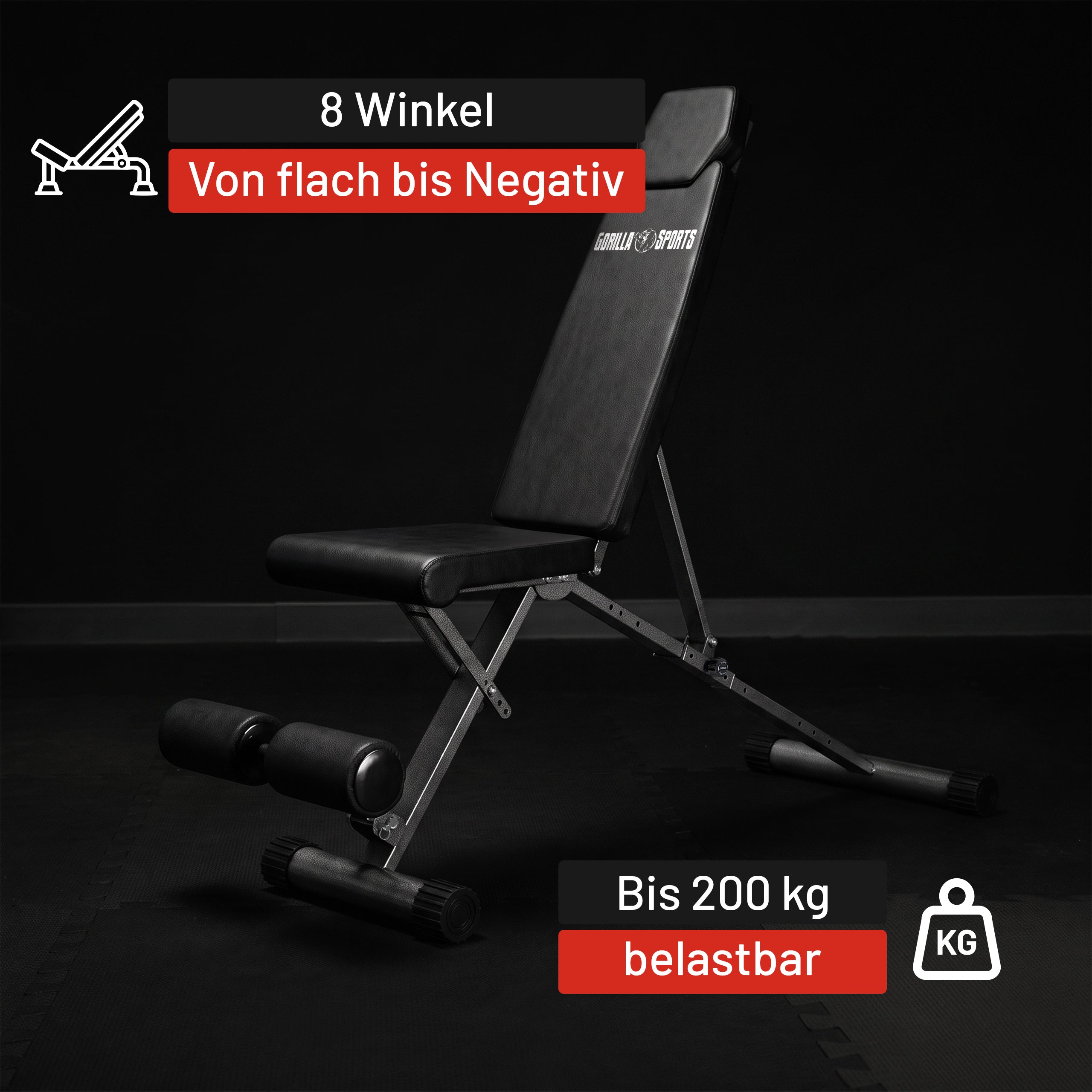 gyronetics-e-series-hantelbank-faltbar-verstellbar-200-kg-schwarz image 3