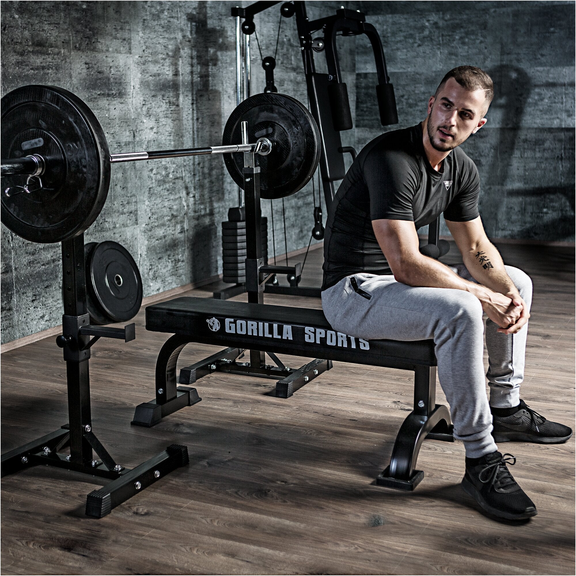 gyronetics-e-series-squat-rack-set-sz-curlset-35-kg-kunststoff image 2