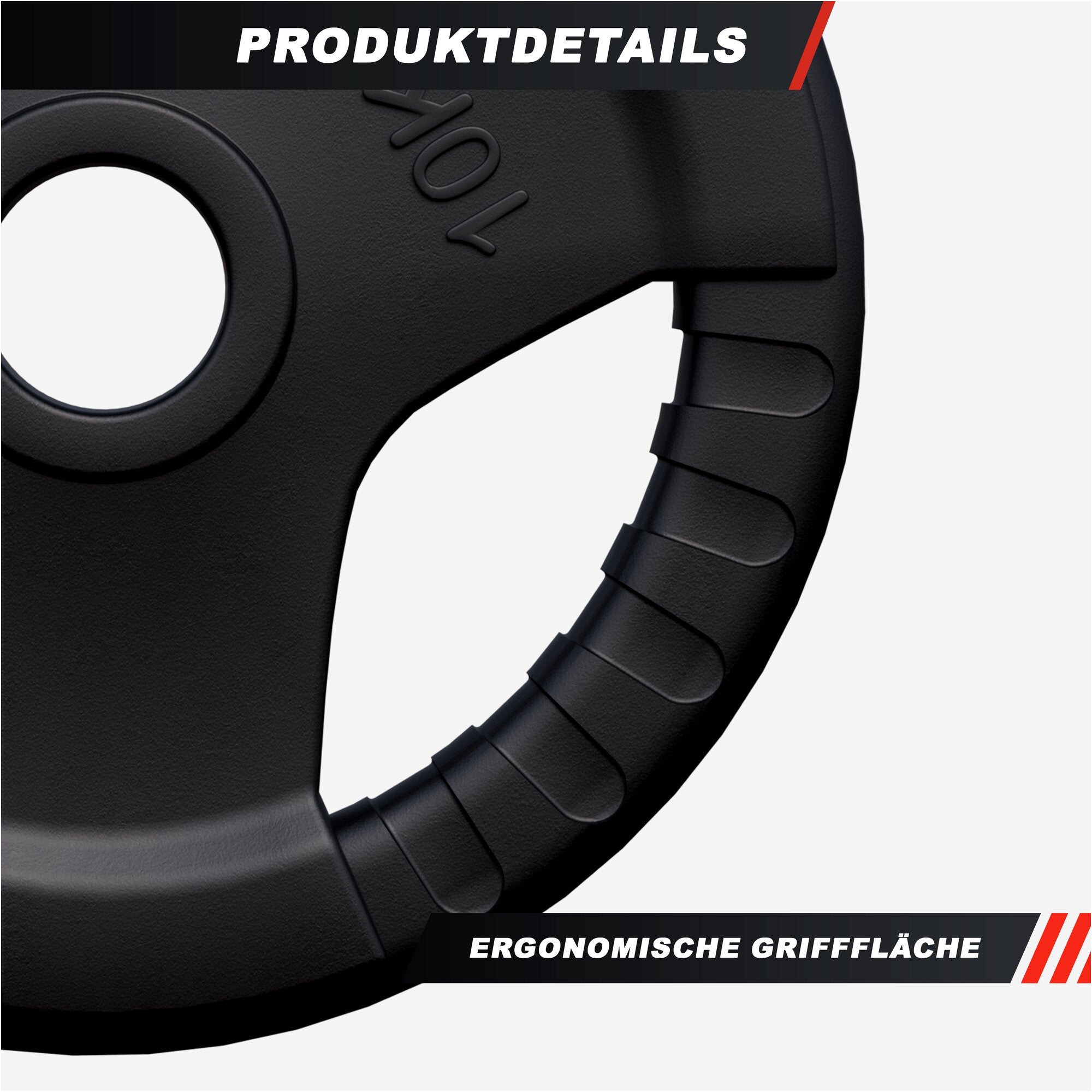 gyronetics-e-series-olympia-hantelscheibe-gummi-10-kg-50mm image 5