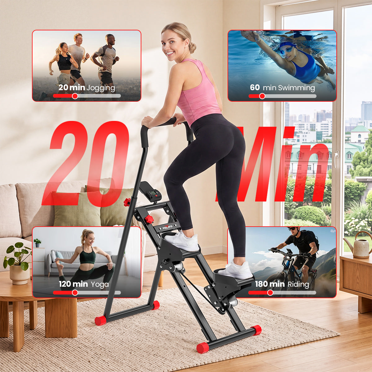 relife-vertical-climber-stepper-treppenstepper-schwarz image 6