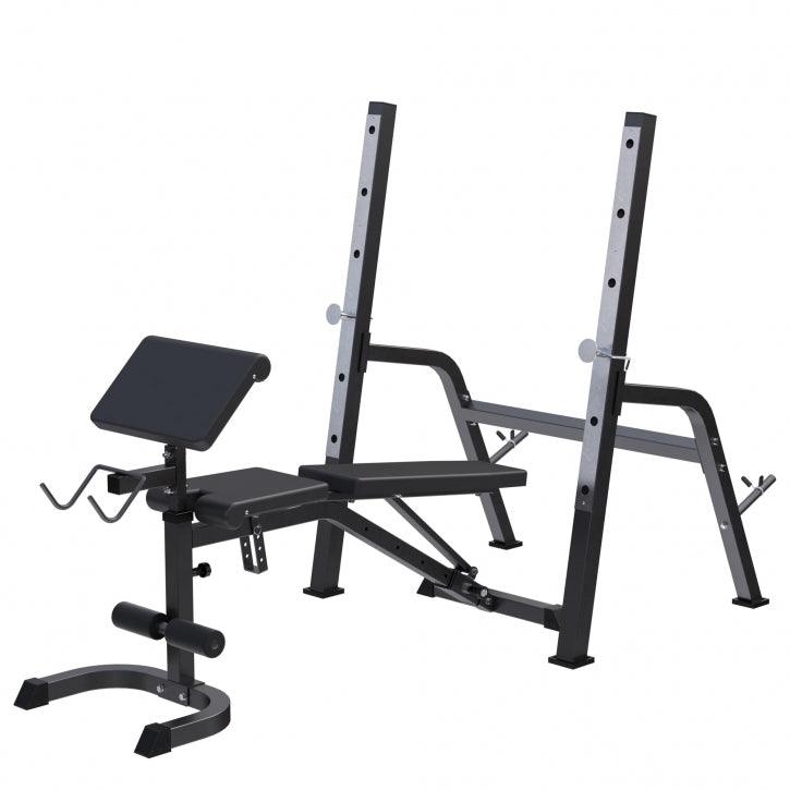 gyronetics-e-series-schr-gbank-hantelbank-schwarz-mit-ablage image 1