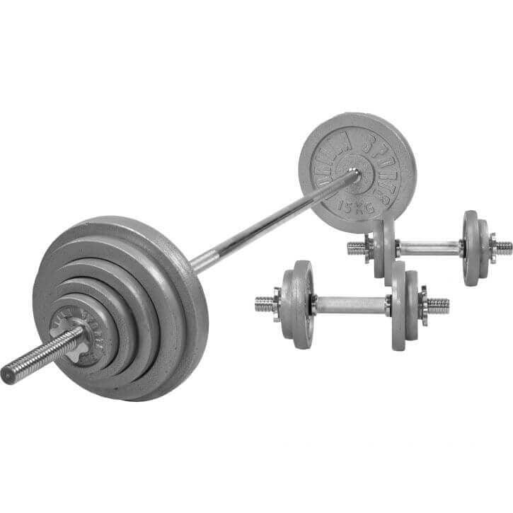 gyronetics-e-series-langhantel-set-gusseisen-100-kg-sternverschluss image 1