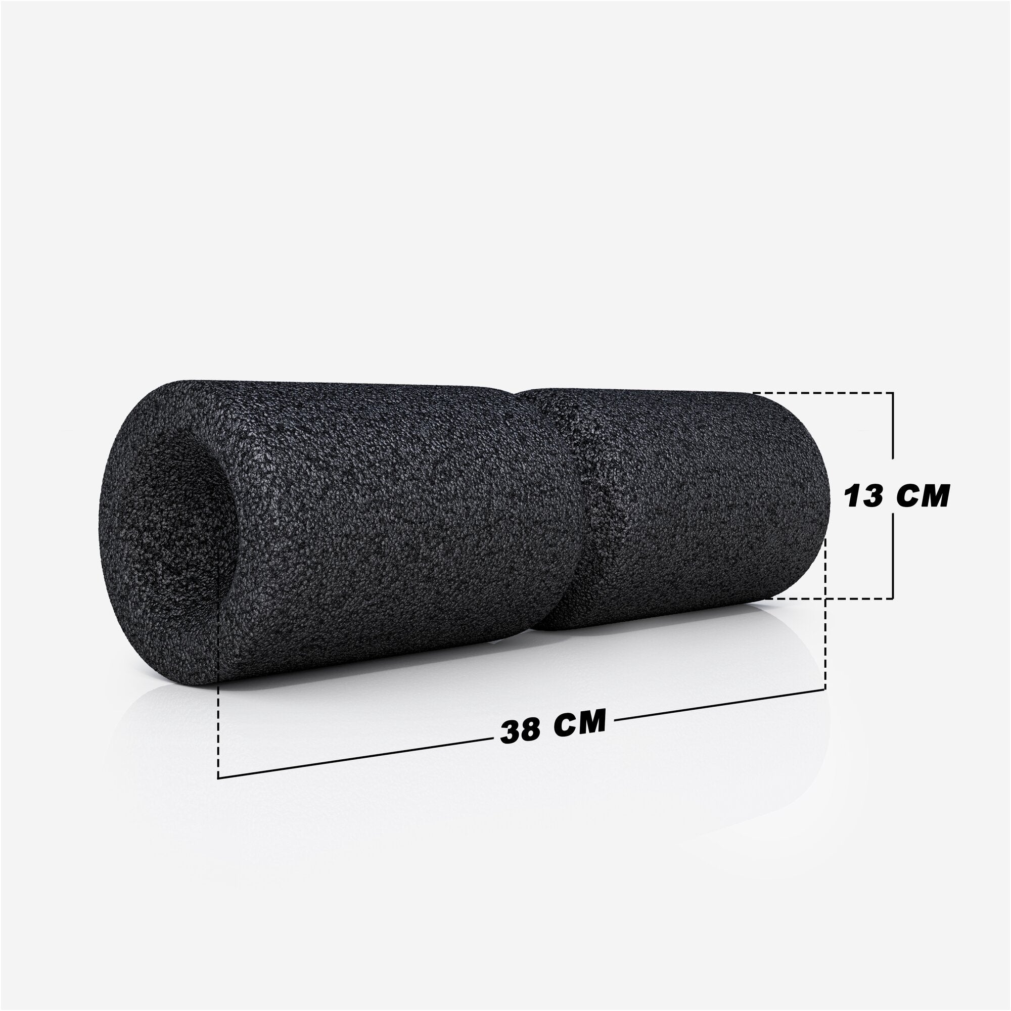 gyronetics-e-series-faszienrolle-38-cm-schwarz-epp-mit-rille image 6
