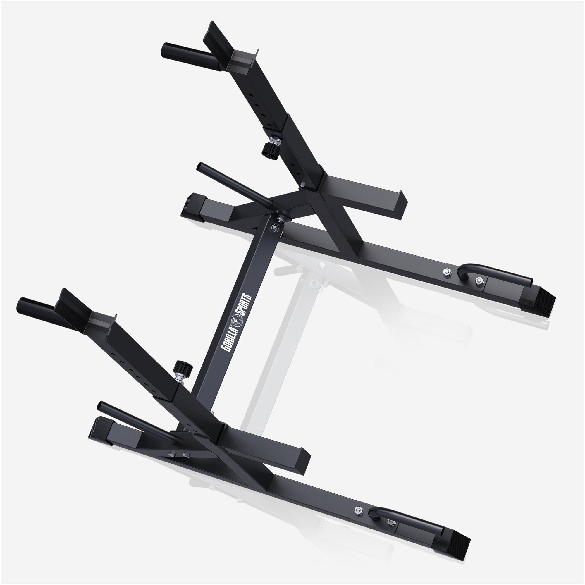 gyronetics-e-series-squat-rack-verstellbar-300-kg-mit-dip-griffen image 7