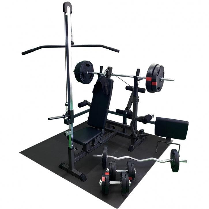 gyronetics-e-series-kraftstation-universal-home-gym-set-schwarz-100kg image 1