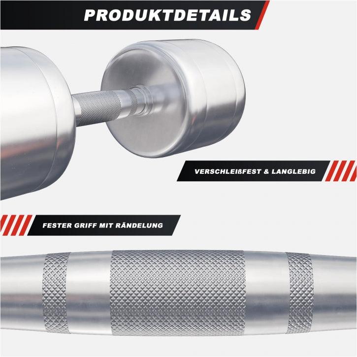 gyronetics-e-series-kurzhantel-chrom-2x1-kg-hantelset image 7