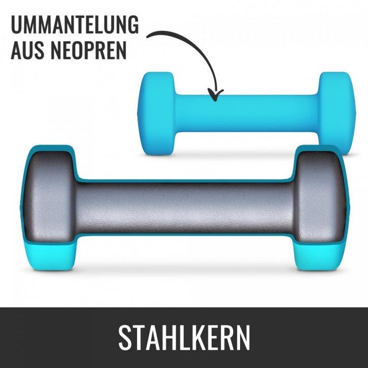 gyronetics-e-series-kurzhantel-set-12-kg-neopren-mit-koffer image 5