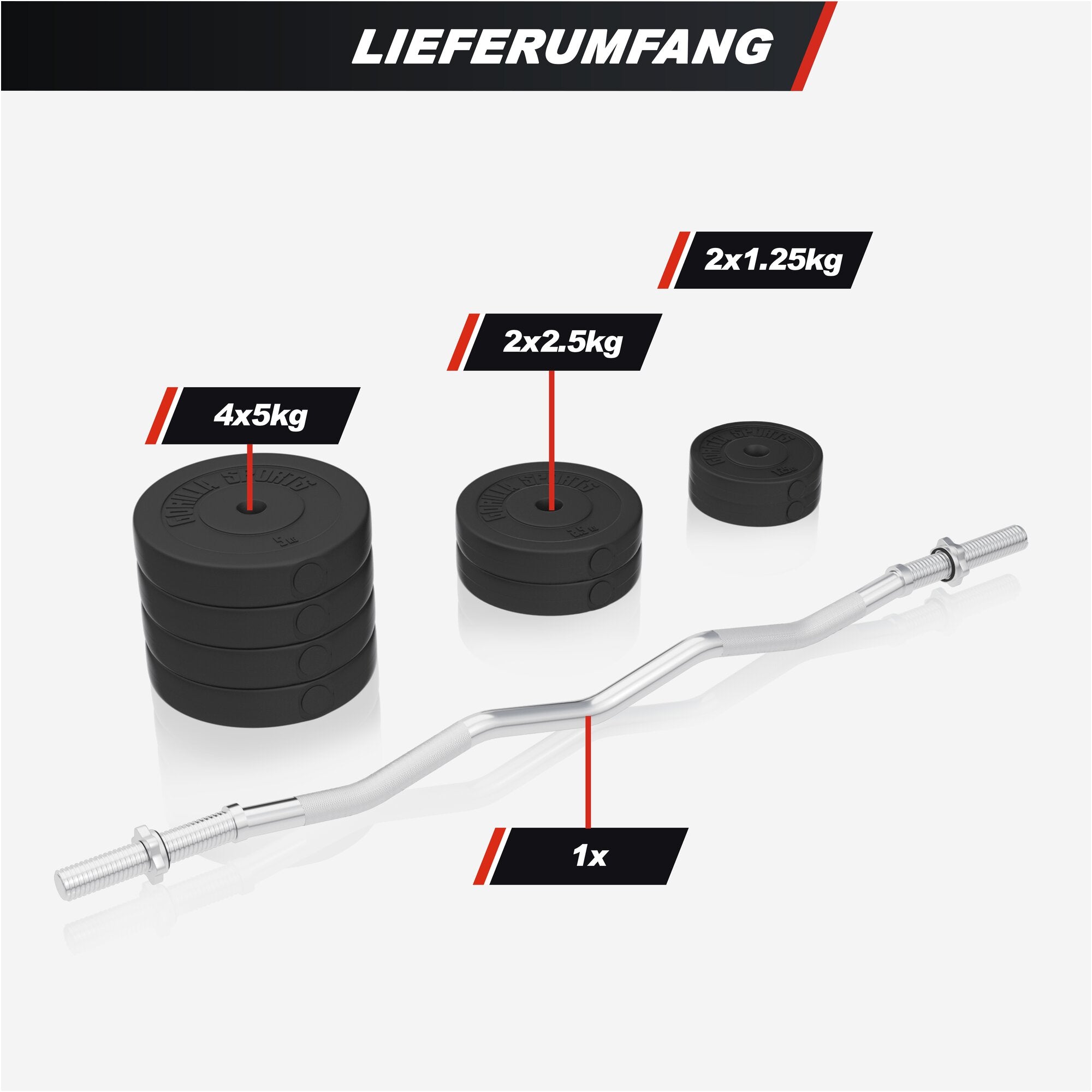 gyronetics-e-series-squat-rack-set-sz-curlset-35-kg-kunststoff image 6
