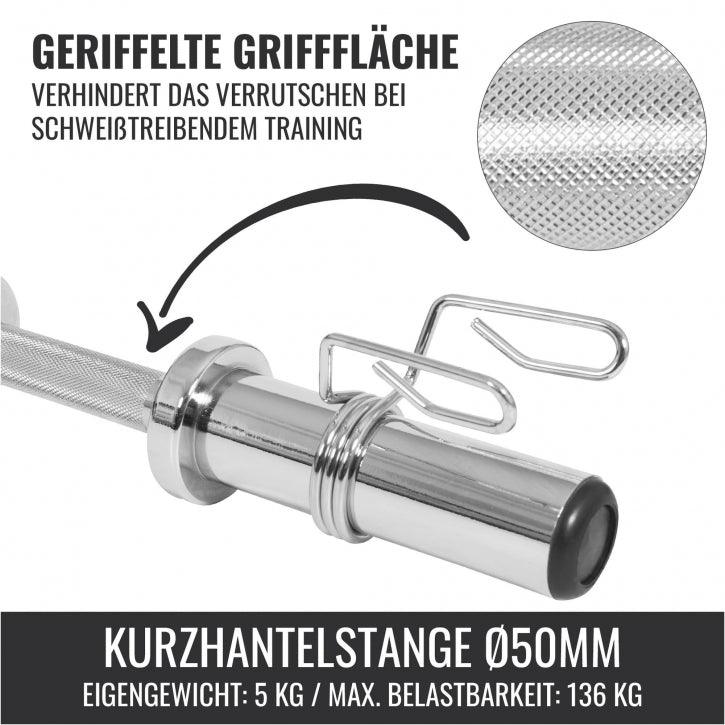 gyronetics-e-series-kurzhantelstange-olympia-50-cm-50-mm-chrom image 3