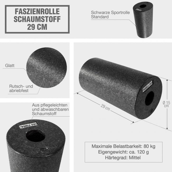 gyronetics-e-series-faszienrolle-mittelhart-29x15-cm-schwarz image 3