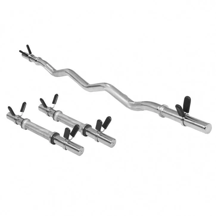 gyronetics-e-series-hantelset-mit-sz-stange-und-kurzhanteln-chrom image 1