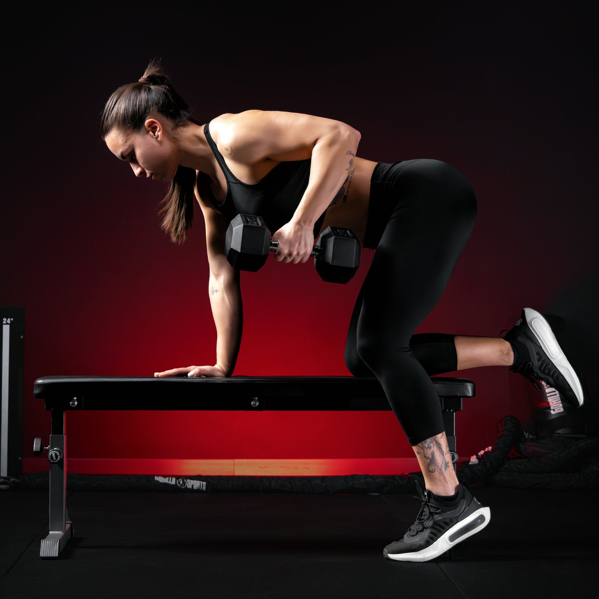 gyronetics-e-series-flachbank-verstellbar-44-56cm-hantelbank-200kg image 2