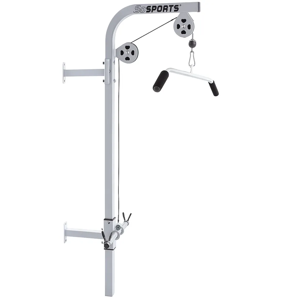 scsports-krafttraining-latzug-zur-wandmontage-100-kg-mit-stangen image 1