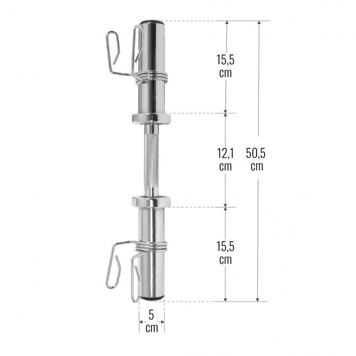 gyronetics-e-series-kurzhantelstange-olympia-50-cm-50-mm-chrom image 5