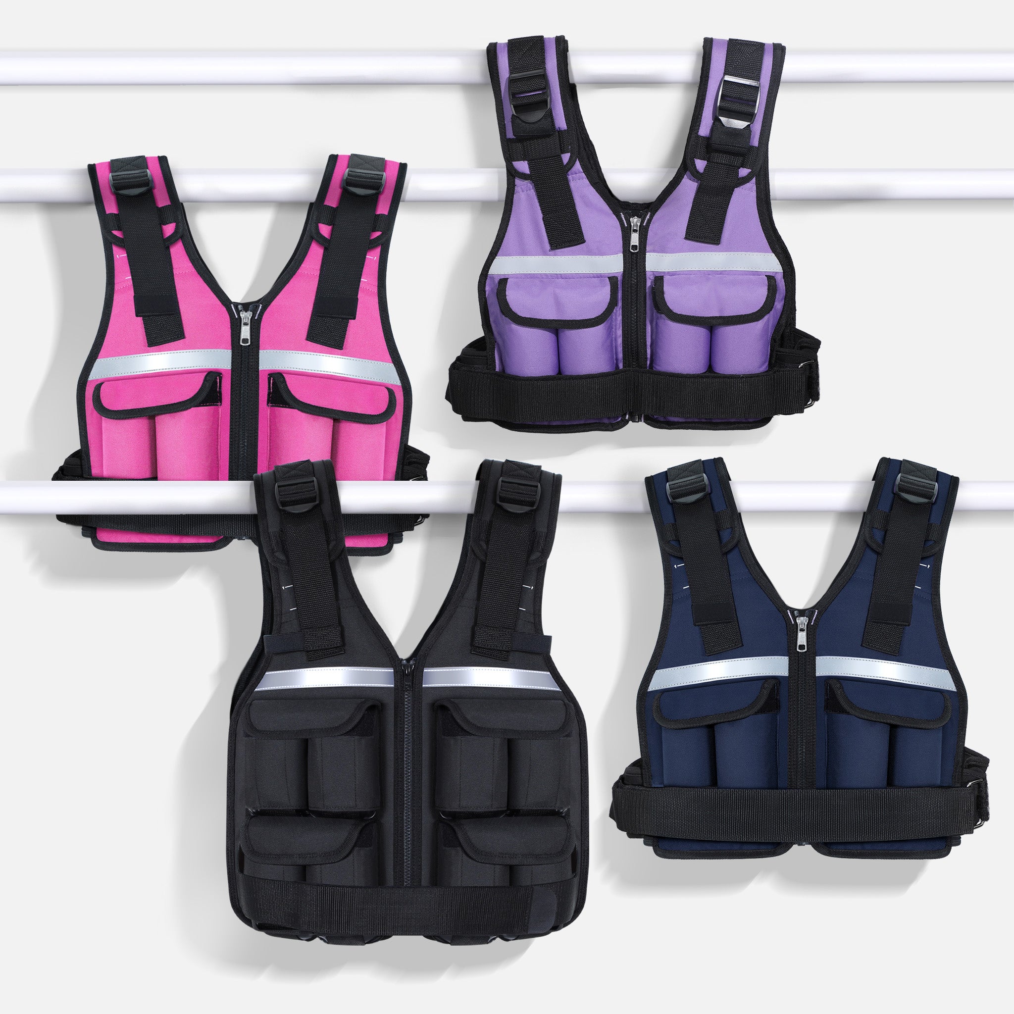 sportneer-wearable-weights-gewichtsweste-2-18-lbs-dunkelblau-16in1 image 4