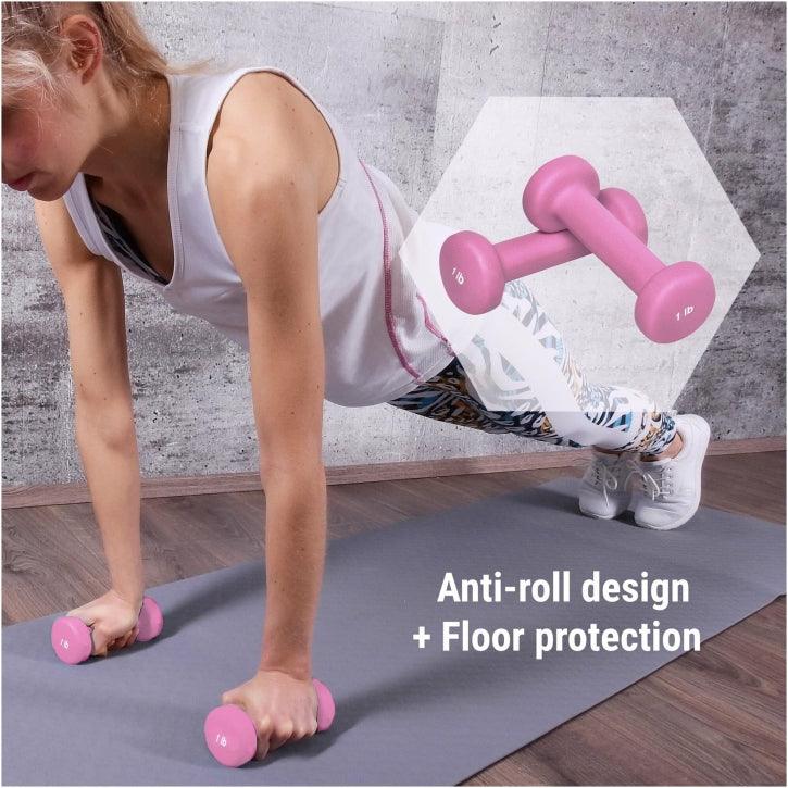 gyronetics-e-series-gymnastikhanteln-neopren-2x1-lb-0-5-kg image 6