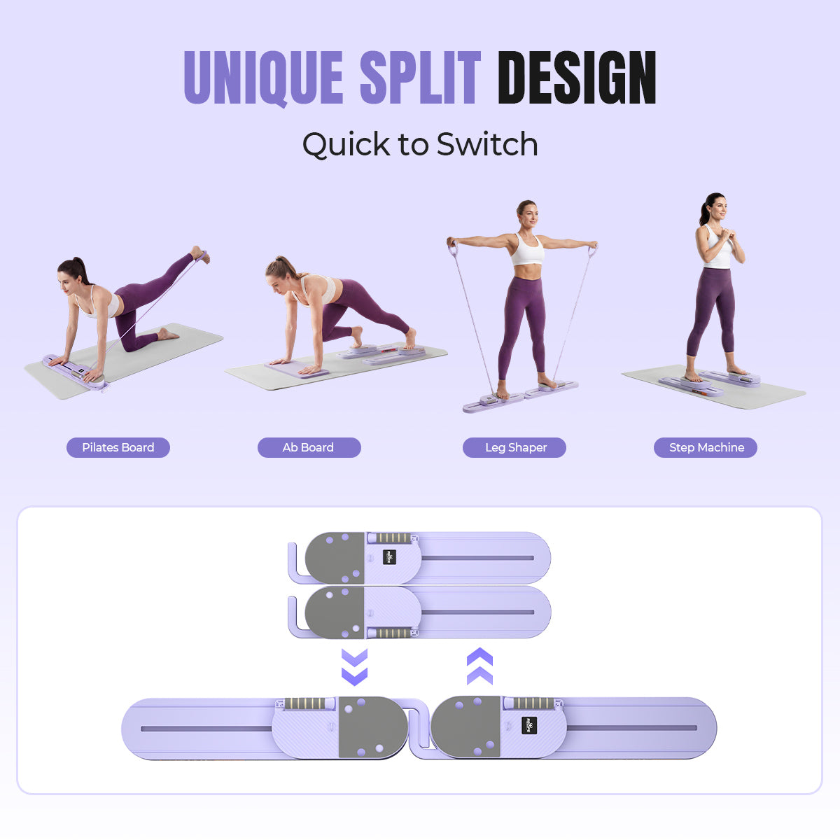 relife-ab-roller-pilates-reformer-board-lila-6-in-1-training image 8