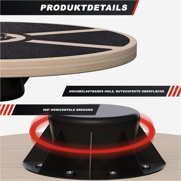 gyronetics-e-series-balance-board-holz-40-cm-rutschfest-180-kg image 3