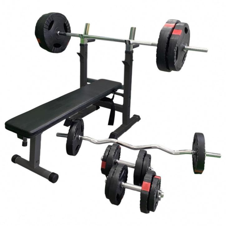 gyronetics-e-series-hantelbank-set-100-kg-schwarz-ablage image 1