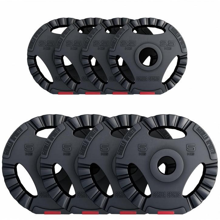 gyronetics-e-series-hantelscheibe-olympia-10-kg-kunststoff-gripper image 5