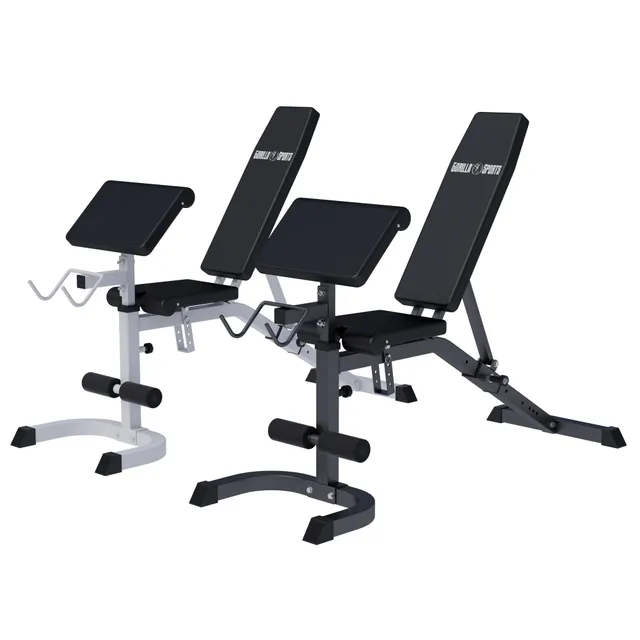 gyronetics-e-series-schr-gbank-verstellbar-wei-schwarz-mit-curlpult image 1